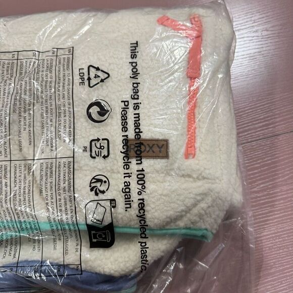 New Roxy Long Sleeve Kipsie Plush Sherpa Jacket - Picture 7 of 7